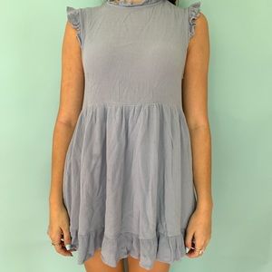 Light Blue Ruffled Dress from Urban Outfitters - S